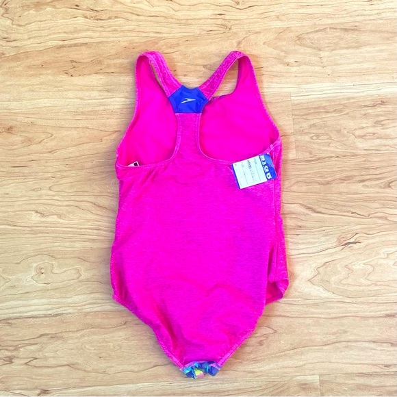 Speedo One Piece Girls size 16 Hot Pink Swimsuit NWT - Picture 5 of 5